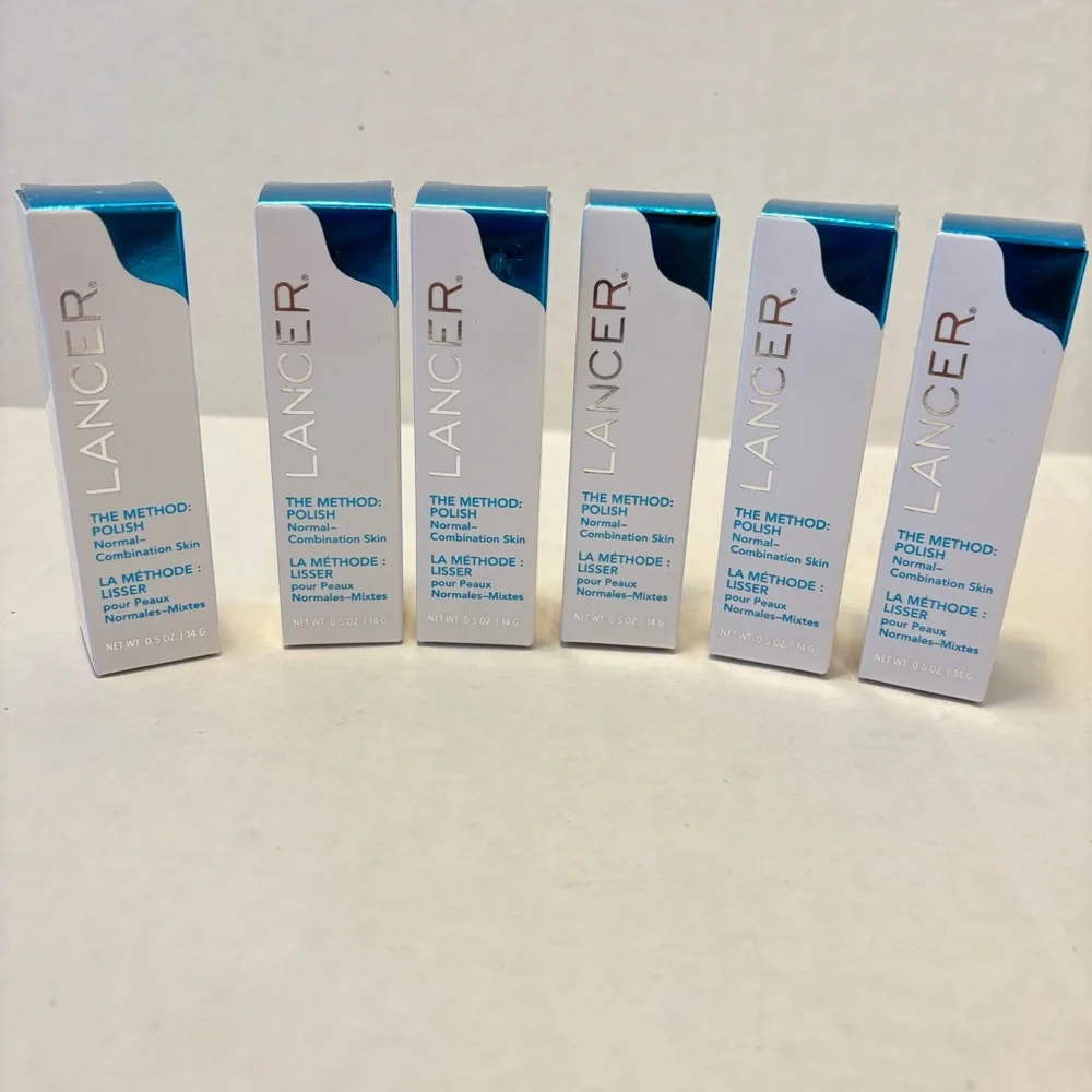 Lancer The Method Polish skin Exfoliating scrub 6 pack Travel size .5 oz each - Picture 2 of 4